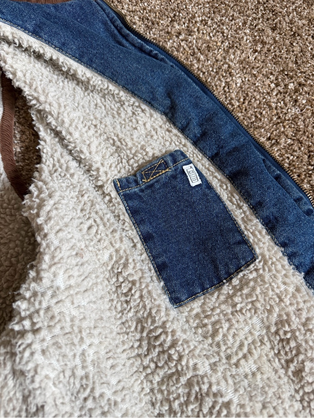 vintage Wrangler Hero men's denim vest size large